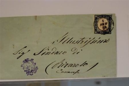 REGNO DI SARDEGNA ANNULLAMENTI - 1859, CASELLE (p.8) non ben leggibile su 20...