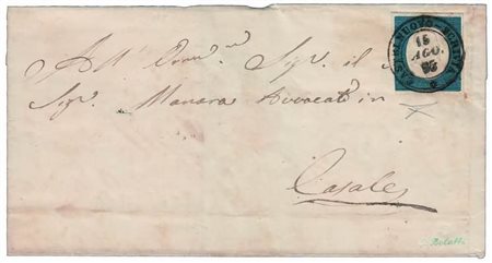 REGNO DI SARDEGNA ANNULLAMENTI - 1855, CASTELNUOVO-SCRIVIA (p.4) molto nitido...