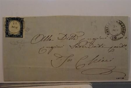 REGNO DI SARDEGNA ANNULLAMENTI - 1859, CAVALLERMAGGIORE (p. 6) su 20 c....