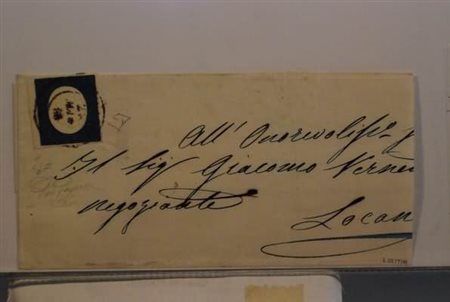 REGNO DI SARDEGNA ANNULLAMENTI - 1855, CHIVASSO (p. 6) su 20 c. azzurro (8)...