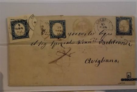 REGNO DI SARDEGNA ANNULLAMENTI - 1861-62, CONDOVE (p.7) su 20 c. lotto...