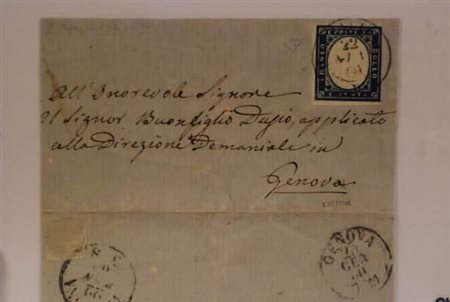 REGNO DI SARDEGNA ANNULLAMENTI - 1860, S. SEBASTIANO doppio cerchio (p.12)...