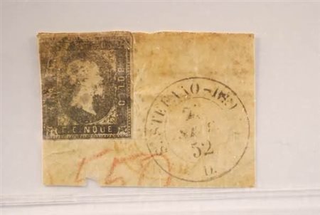 REGNO DI SARDEGNA ANNULLAMENTI - 1852, S.STEFANO BELBO, rombi (p.11) sun 10...