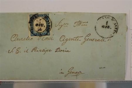 REGNO DI SARDEGNA ANNULLAMENTI - 1856, S. STEFANO D'AVETO (p.12) su 20...