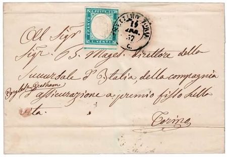 REGNO DI SARDEGNA ANNULLAMENTI - 1857, SETTIMO TORINESE (p.13) su 20...