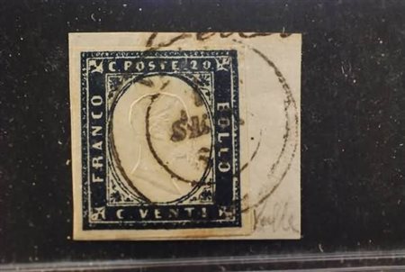 REGNO DI SARDEGNA ANNULLAMENTI - 1862, VALLE (p. 9) su 20 c. (15E) su piccolo...