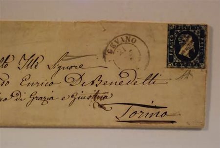 REGNO DI SARDEGNA ANNULLAMENTI - 1853, VIGEVANO doppio cerchio + rombi (p. 8)...