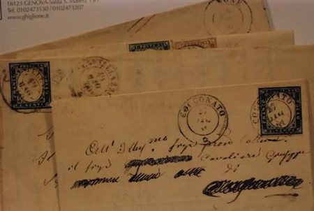 REGNO DI SARDEGNA ANNULLAMENTI - 14 lettere con varietà di annulli (13...