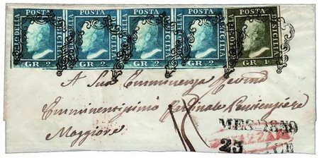 SICILIA - 1859, gran parte di lettera spedita da Mazzara (p.9) il 28/12/59...