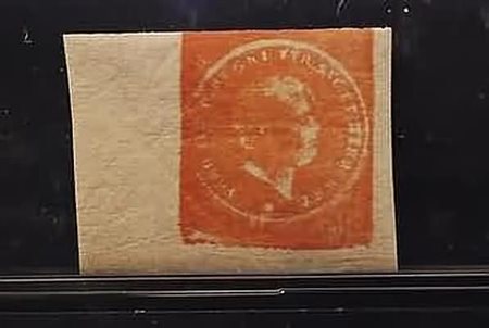 SICILIA - 1860, Saggio Porcasi, vermiglio (P73). (A. Diena. E. Diena).(GOMMA...