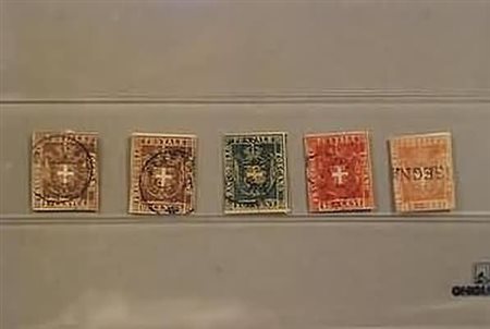 TOSCANA - 1860, Governo provvisorio, 5 valori, la serie senza il 5 c. (17,...