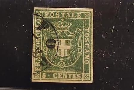 TOSCANA - 1860, Governo provvisorio, 5 c. verde (18) esemplare in condizioni...