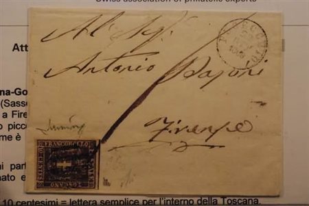 TOSCANA ANNULLAMENTI - 1860, FUCECCHIO, cerchio piccolo + muto a 5 sbarre...