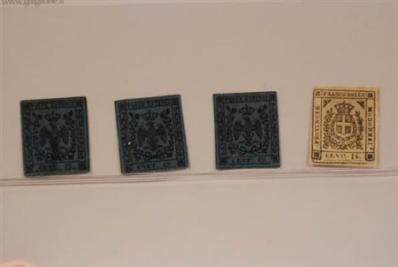 LOTTI ANTICHI STATI ITALIANI - 1852, MODENA, lotto di tre varietà del 40...