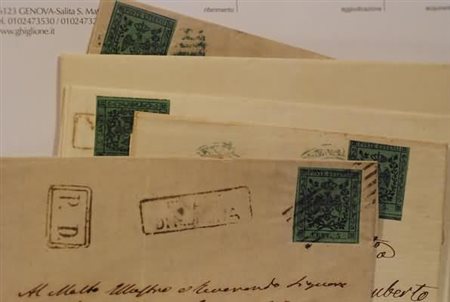 LOTTI ANTICHI STATI ITALIANI - MODENA, lotto di 5 fresche lettere dirette a...