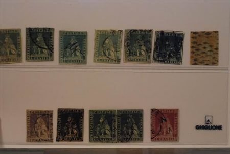 LOTTI ANTICHI STATI ITALIANI - TOSCANA, piccolo lotto di 12 esemplari di...