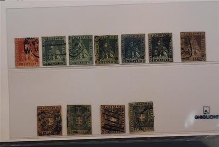 LOTTI ANTICHI STATI ITALIANI - TOSCANA, 11 valori delle 3 emissioni. Da...