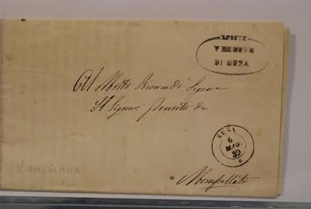 RISORGIMENTO - 1859, II GUERRA D'INDIPENDENZA, circolare del Vescovo di Susa...