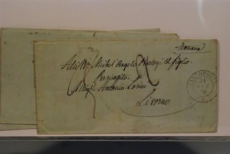 RISORGIMENTO - 1859-60, 3 lettere da Carloforte a Livorno con diverse...