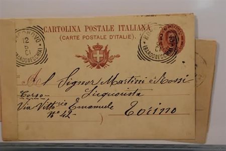 REGNO D'ITALIA ANNULLAMENTI - 1893-1901, BARDONECCHIA/BORGONOVO, un piego e 2...