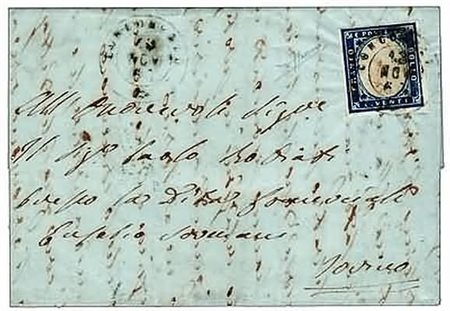 REGNO D'ITALIA ANNULLAMENTI - 1860, CONCOREZZO doppio cerchio (p.11) su...