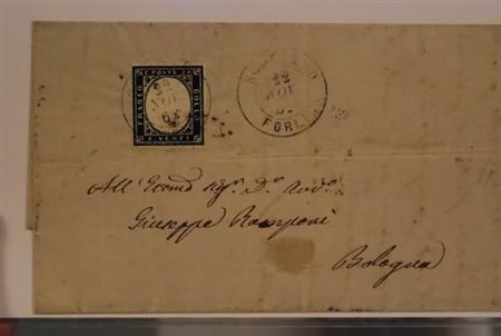 REGNO D'ITALIA ANNULLAMENTI - 1862, SOGLIANO/FORLI' doppio cerchio (p.8) su...