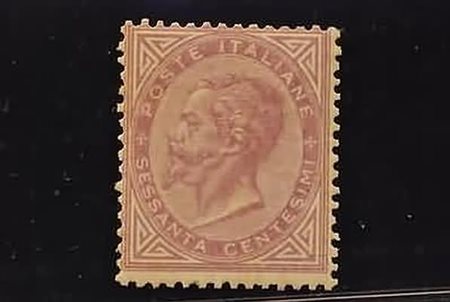 REGNO D'ITALIA - 1863, 60 c. lilla chiaro (L21). Ossidazioni, da esaminare....