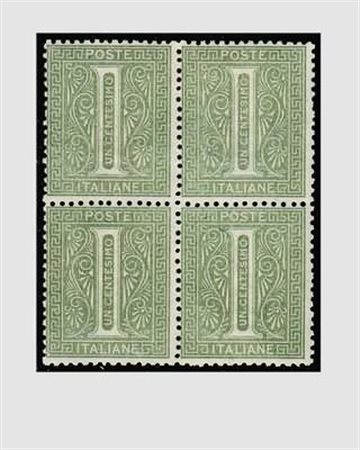 REGNO D'ITALIA - 1863, Tiratura di Londra, 60 c. lilla chiaro (L21) in blocco...