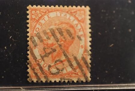 REGNO D'ITALIA - 1866, 2 lire scarlatto vivo (T22).(USATO)