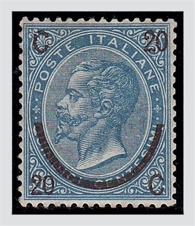REGNO D'ITALIA - 1865, 20 su 15 c. II tipo (24), fresco esemplare di ottima...