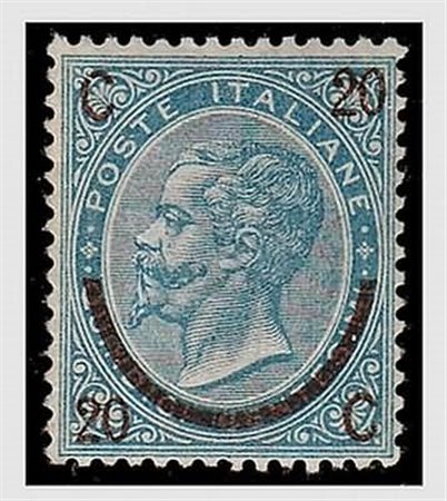 REGNO D'ITALIA - 1865, 20 su 15 c. II tipo (24) discreta centratura. (Cert....