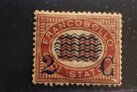 REGNO D'ITALIA - 1878, Servizio soprastampati, 2 c. su 10,00 (36) ottimamente...