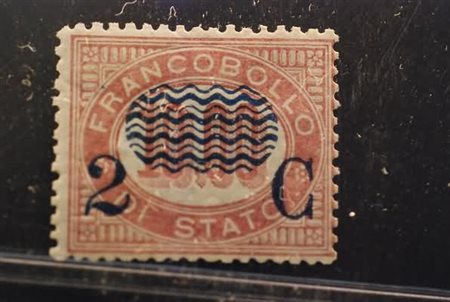 REGNO D'ITALIA - 1878, Servizio soprastampati, 2 c. su 10,00 (36). (Raybaudi,...