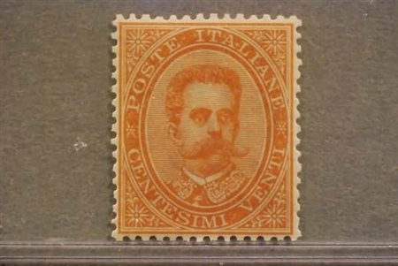 REGNO D'ITALIA - 1879, Umberto I, 20 c. arancio (39) ben centrato e con...