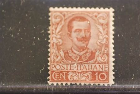 REGNO D'ITALIA - 1901, Floreale, 10 c. carminio (71).(GOMMA INTEGRA)