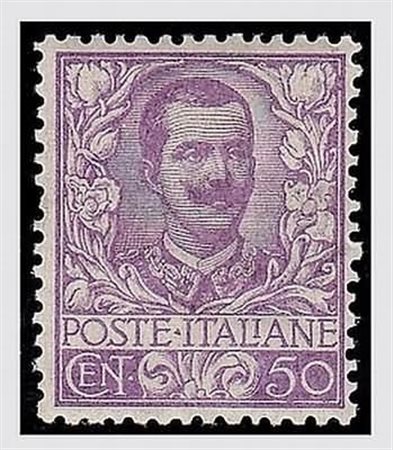 REGNO D'ITALIA - 1901, Floreale, 50 c. malva (76) ben centrato. (A. Diena....