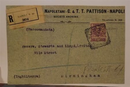 REGNO D'ITALIA - 1902, Floreale, 50 c. malva (76) su frontespizio completo di...