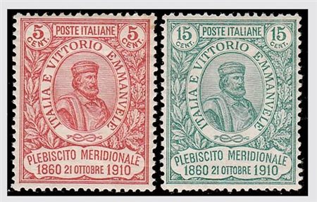 REGNO D'ITALIA - 1910, Garibaldi, 4 valori cpl. (87/90). Da esaminare. (Cert....