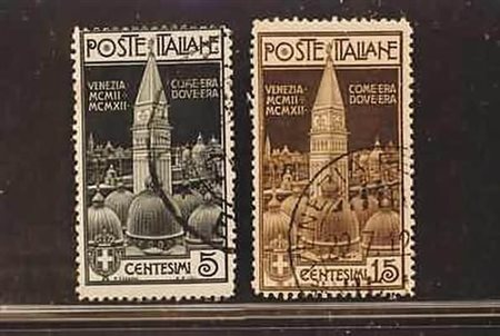 REGNO D'ITALIA - 1912, Campanile di S. Marco 2 valori cpl.(97/98).(USATO)