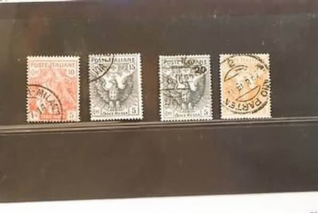 REGNO D'ITALIA - 1915-16, Croce Rossa, 4 valori cpl. (102/05).(USATO)