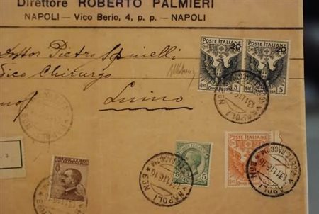 REGNO D'ITALIA - 1916, Frontespizio rifilato del "Bollettino Filatelico" di...