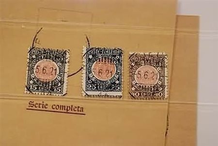 REGNO D'ITALIA - 1921, Annessione Venezia Giulia, 3 valori cpl. (113/15).(USATO)