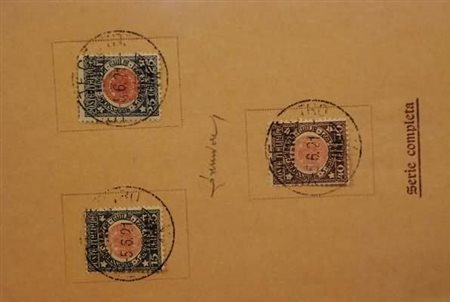 REGNO D'ITALIA - 1921, Annessione Venezia Giulia, 3 valori cpl. (113/15) su...