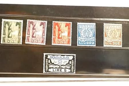 REGNO D'ITALIA - 1923, Marcia su Roma, 6 valori cpl. (141/46).(GOMMA INTEGRA)