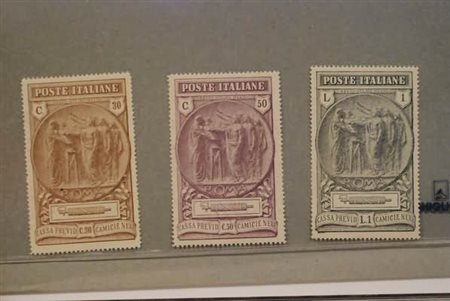 REGNO D'ITALIA - 1923, Camicie nere, 3 valori cpl. (147/49).(GOMMA INTEGRA)