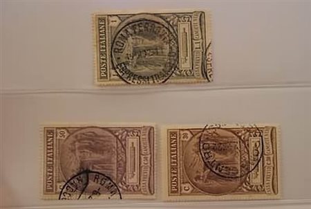 REGNO D'ITALIA - 1923, Camicie nere 3 valori cpl. (147/49). Due firmati...