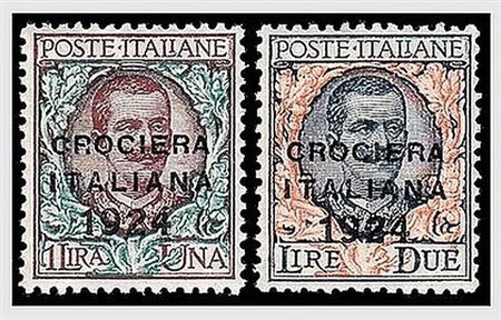 REGNO D'ITALIA - 1924, Crociera Italiana, 7 valori cpl. (162/68) ben...