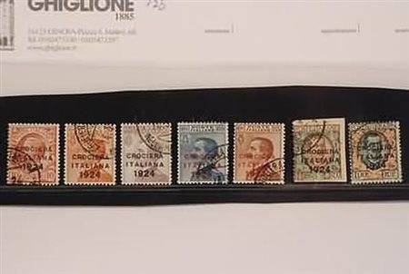 REGNO D'ITALIA - 1924, Crociera Italiana, 7 valori cpl. (162/68). Da...