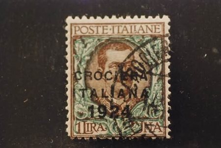 REGNO D'ITALIA - 1924, Crociera italiana 1 lira (167). Da esaminare.(USATO)