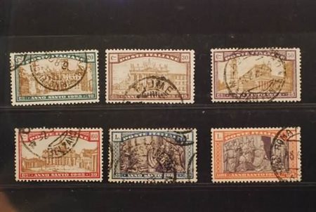 REGNO D'ITALIA - 1925, Anno Santo, 6 valori cpl. (169/74).(USATO)
